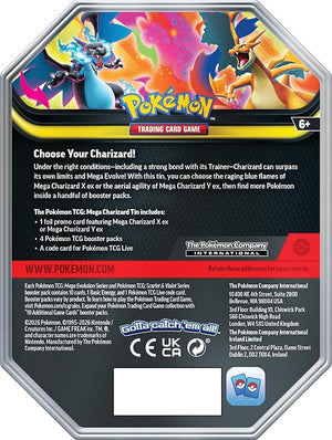Pokémon TCG: Mega Charizard X Tin