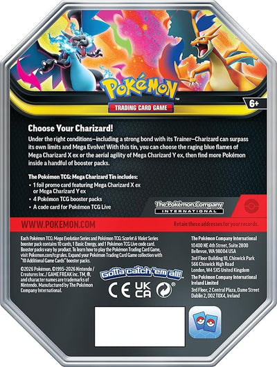 Pokémon TCG: Mega Charizard X Tin