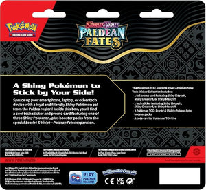 Pokémon TCG Scarlet & Violet Paldean Fates Tech Sticker Collection Shiny Fidough
