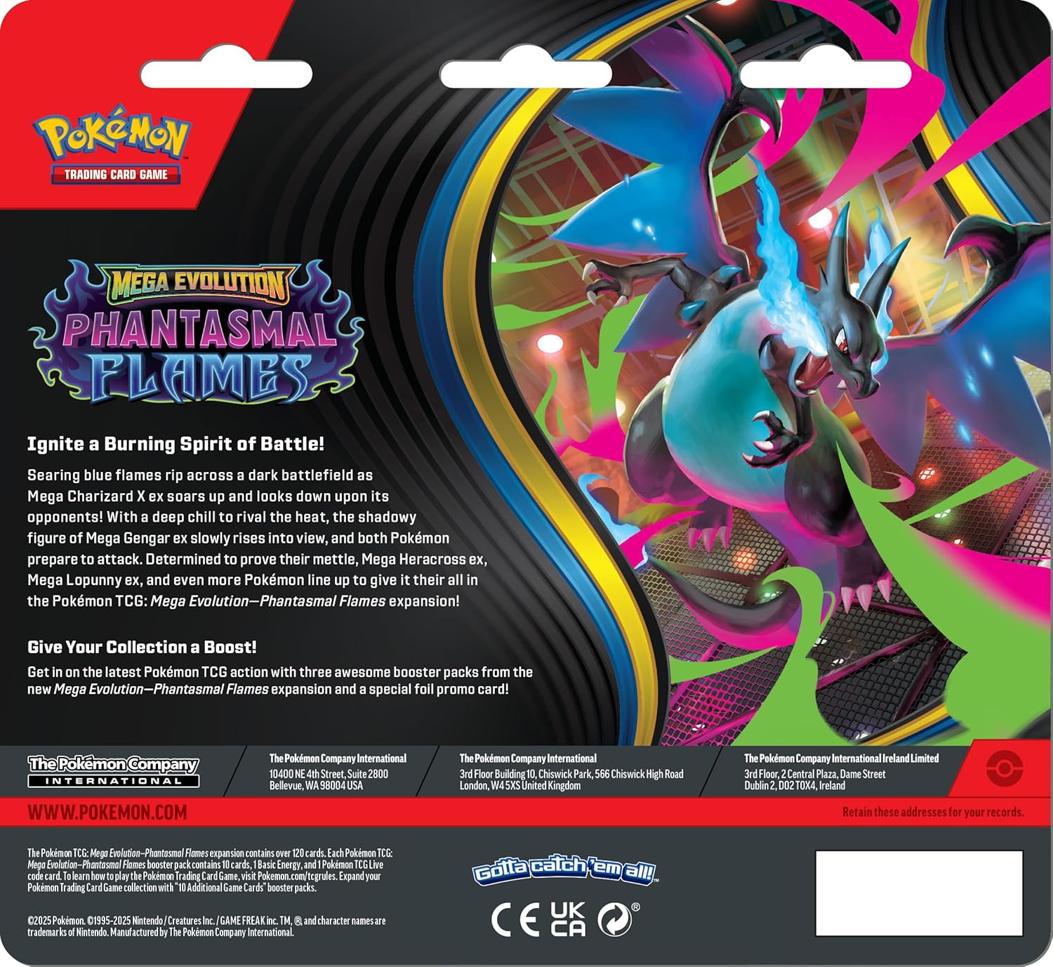 Pokémon TCG: Mega Evolution—Phantasmal Flames Triple Pack Weavile (1 Foil Promo Card & 3 Booster Packs)