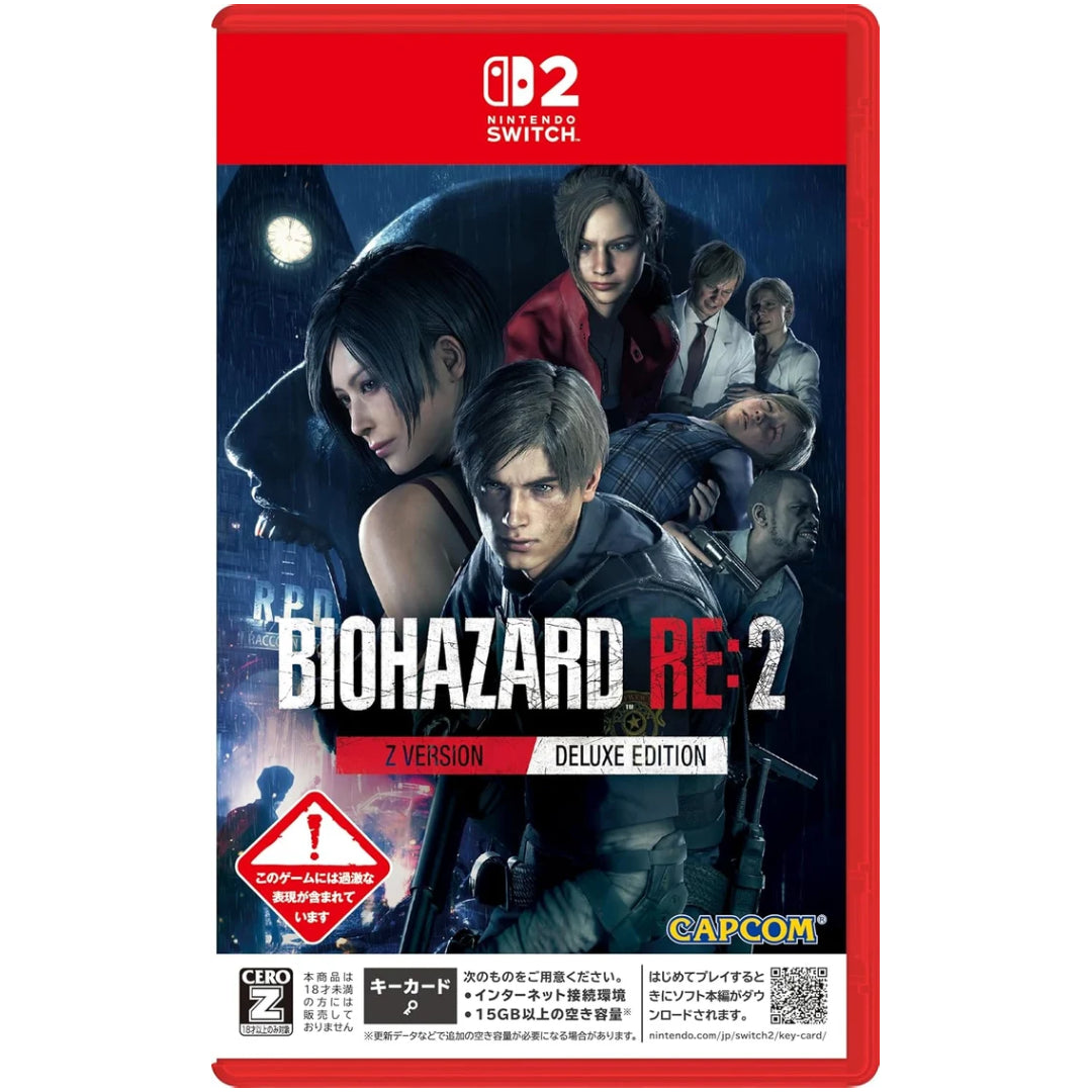 BioHazard RE:2 Z Version [Deluxe Edition] [Game-Key Card] (JPN Import - Multi-Language) - Switch 2