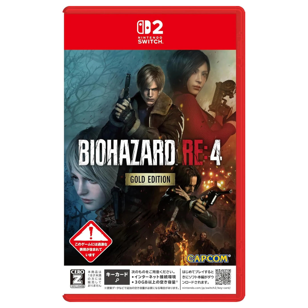 BioHazard RE:4 [Gold Edition] [Game-Key Card] (JPN Import - Multi-Language) - Switch 2