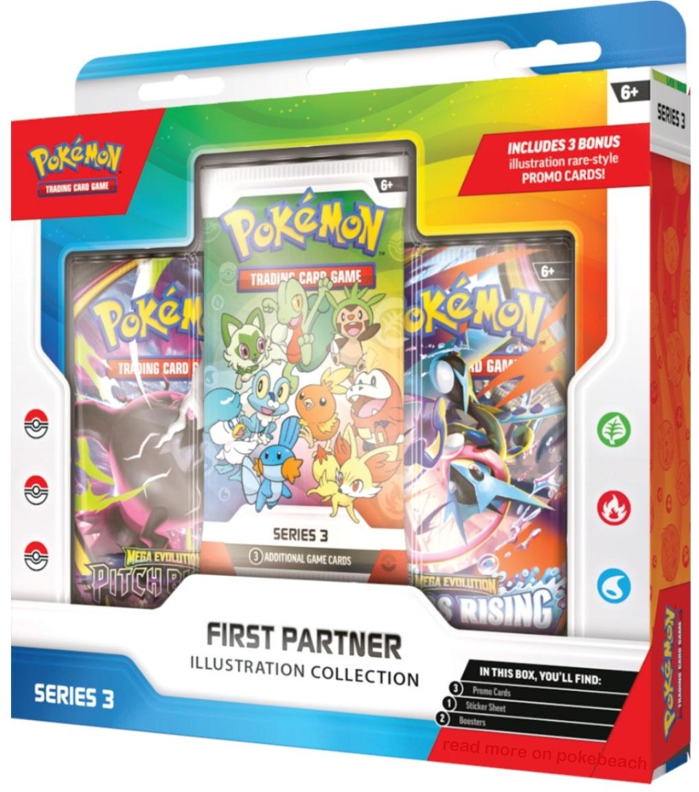 First Partner Illustration Collection—Series 3 (3 Promo Cards, 2 Booster Packs & 1 Sticker Sheet)