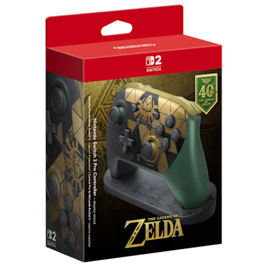 Nintendo Switch™ 2 Pro Controller + display stand – The Legend of Zelda™ – 40th Anniversary Edition
