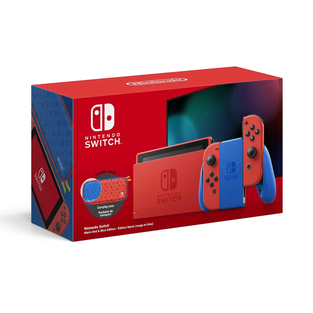 Nintendo Switch V2 – Mario Red & Blue Edition (US)