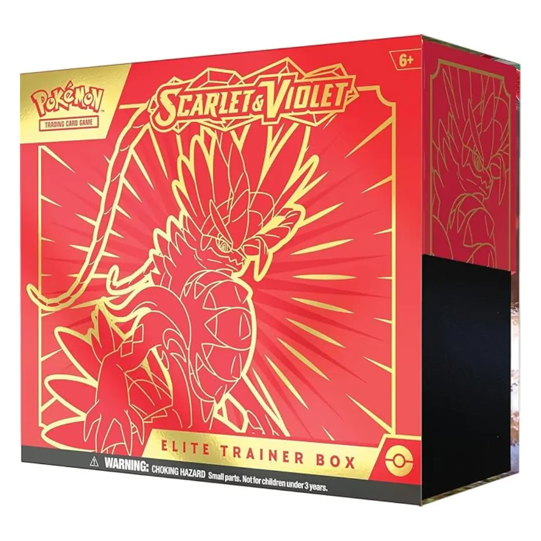 Pokémon TCG Scarlet & Violet Elite Trainer Box – Miraidon Purple or Koraidon Red (Random Color)