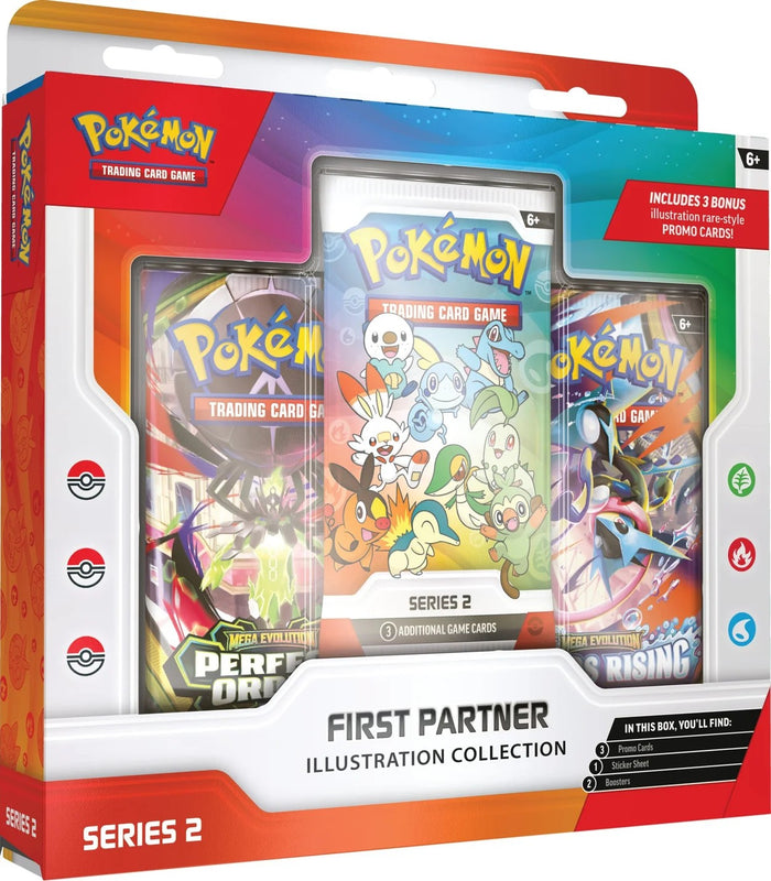 First Partner Illustration Collection—Series 2 (3 Promo Cards, 2 Booster Packs & 1 Sticker Sheet)