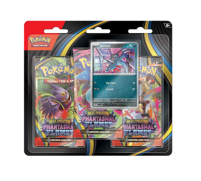 Pokemon TCG: Mega Evolutions Phantasmal Flames 3 Pack Blister (Random Promo)