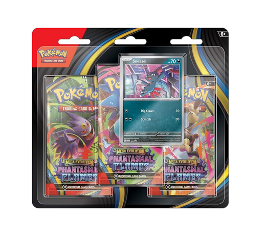 Pokemon TCG: Mega Evolutions Phantasmal Flames 3 Pack Blister (Random Promo)